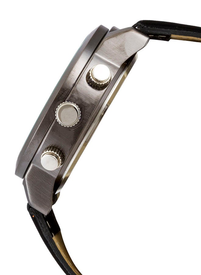 Men's Fluid Fashion Wrist Watch FL-1225-OR-BK - 45 mm - Black  - Image 3