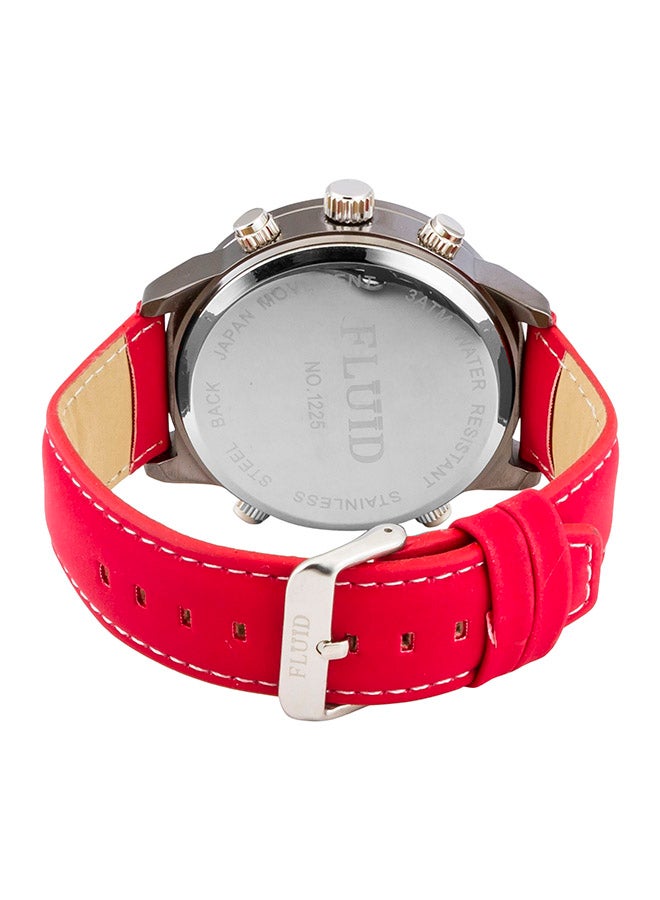 Generic Men's Fluid Fashion Wrist Watch FL-1225-RD-RD - 45 mm - Red  - Image 2