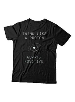 Generic Round Neck Printed T-shirt Black/White 