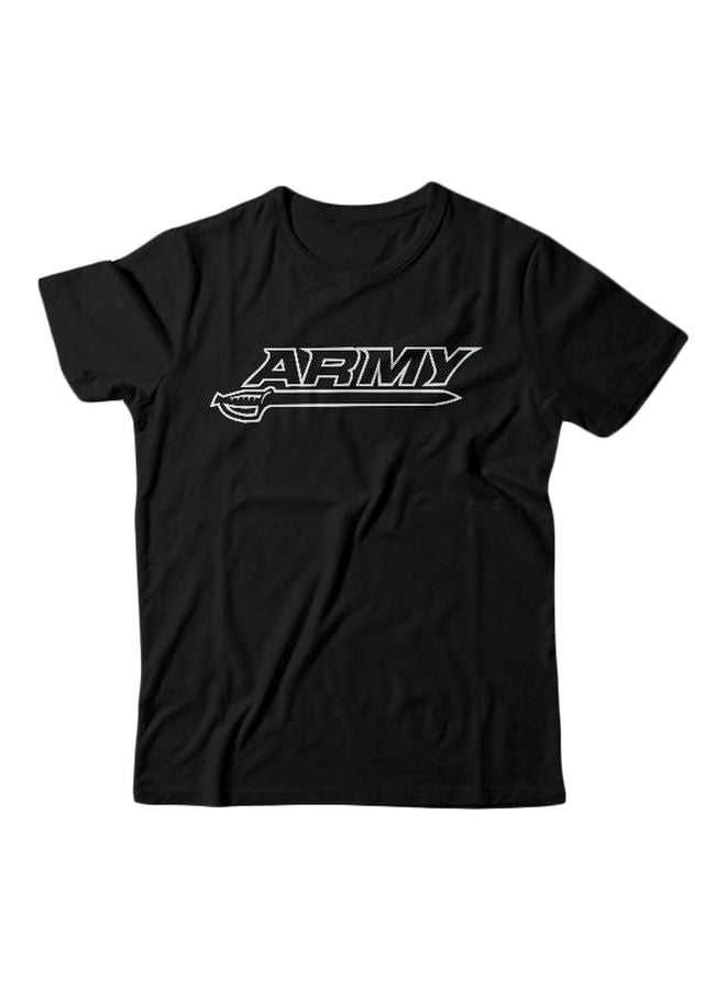 Short Sleeves T-shirt Black/White 