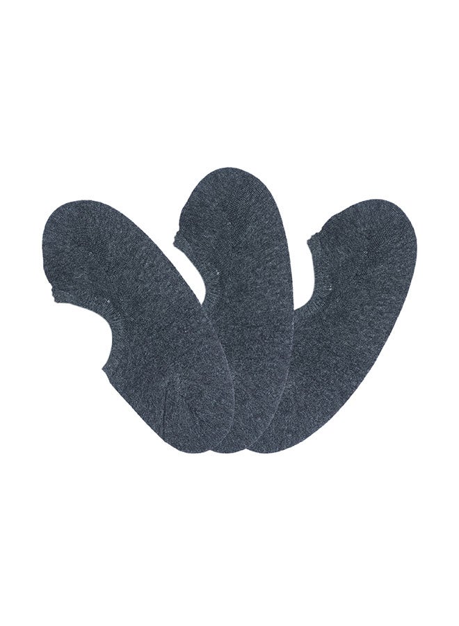 Soko Mesh Pack Of 3 Ankle Socks Grey  - Image 1