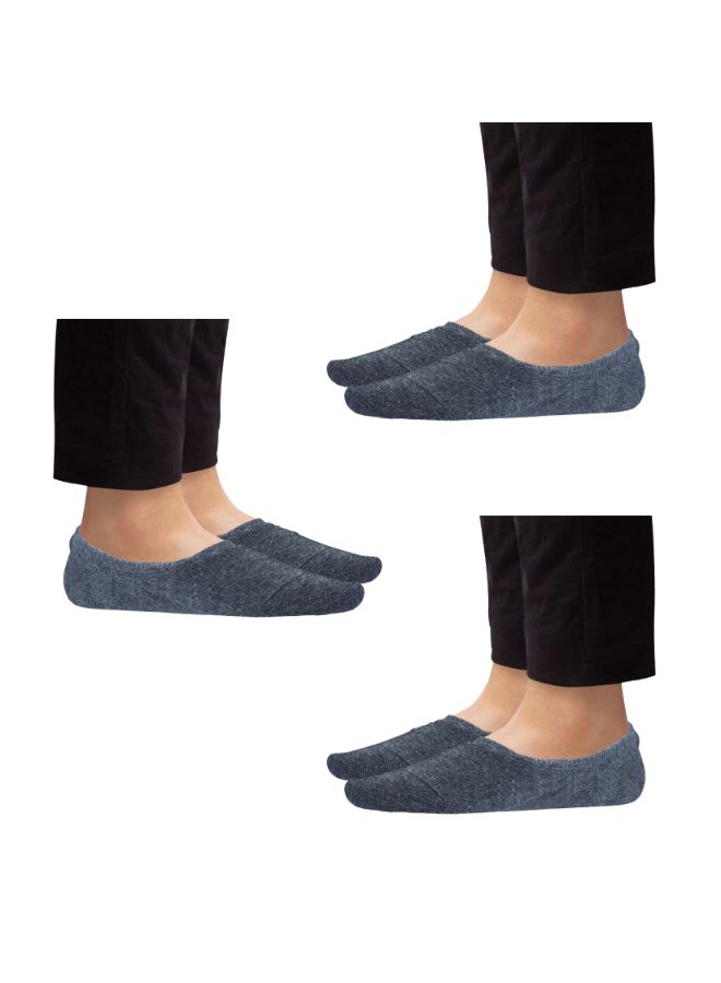Soko Mesh Pack Of 3 Ankle Socks Grey  - Image 2
