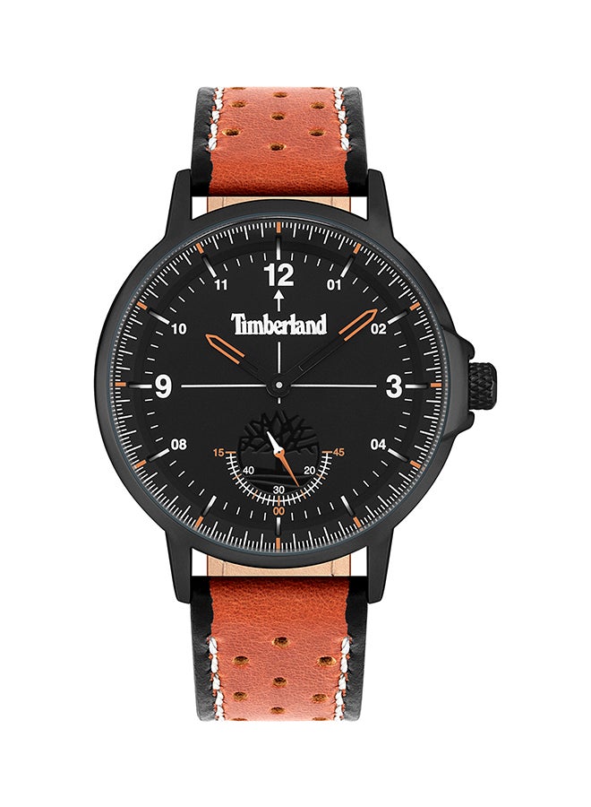 Timberland men PARKRIDGET Leather Band Chronograph Wrist Watch 42 mm - Brown - T TBL15943JYB-02  - Image 1
