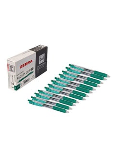 ZEBRA 12-Piece Sarasa Clip Gel Ink Rollerball Pen Green 