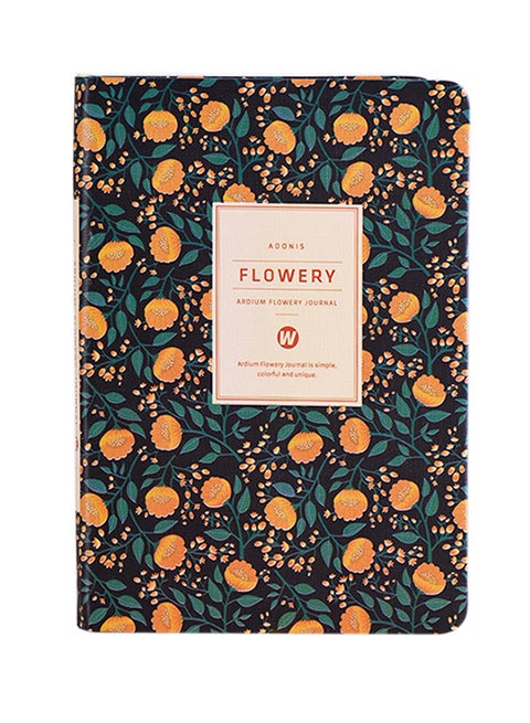 Floral Cover Planner Notebook Multicolour