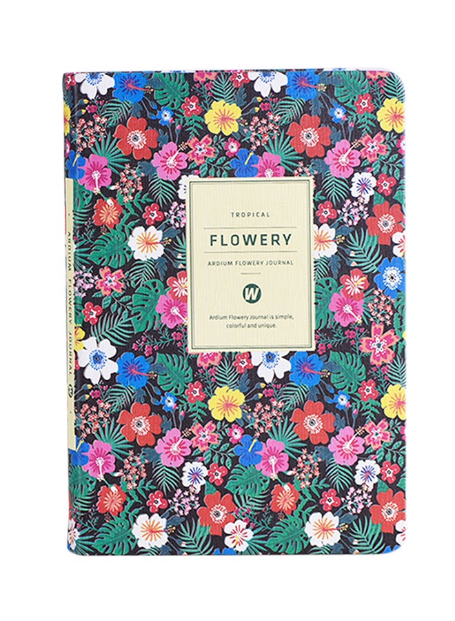 Floral Cover Planner Notebook Multicolour