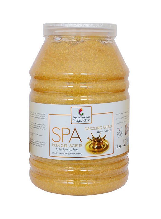 Magic Glow Dazzling Gold Spa Pedi Gel Scrub 5Liters - Image 1