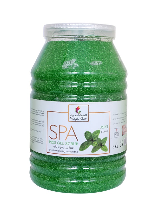 Magic Glow Mint Spa Pedigel Scrub 5Liters - Image 1