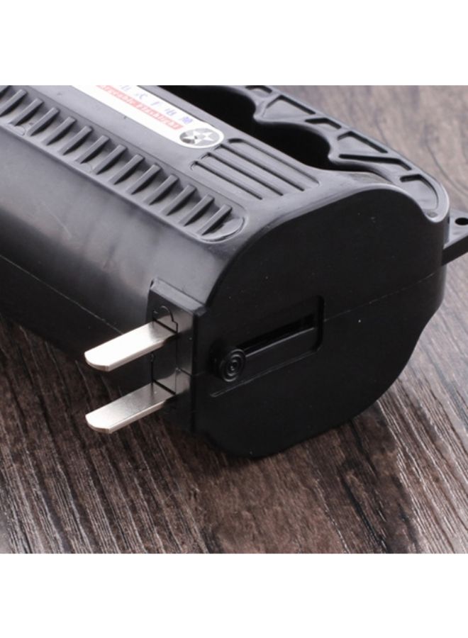 Rechargeable Strong LED Flashlight Black/Red 16 x 8 x 8centimeter - Image 4