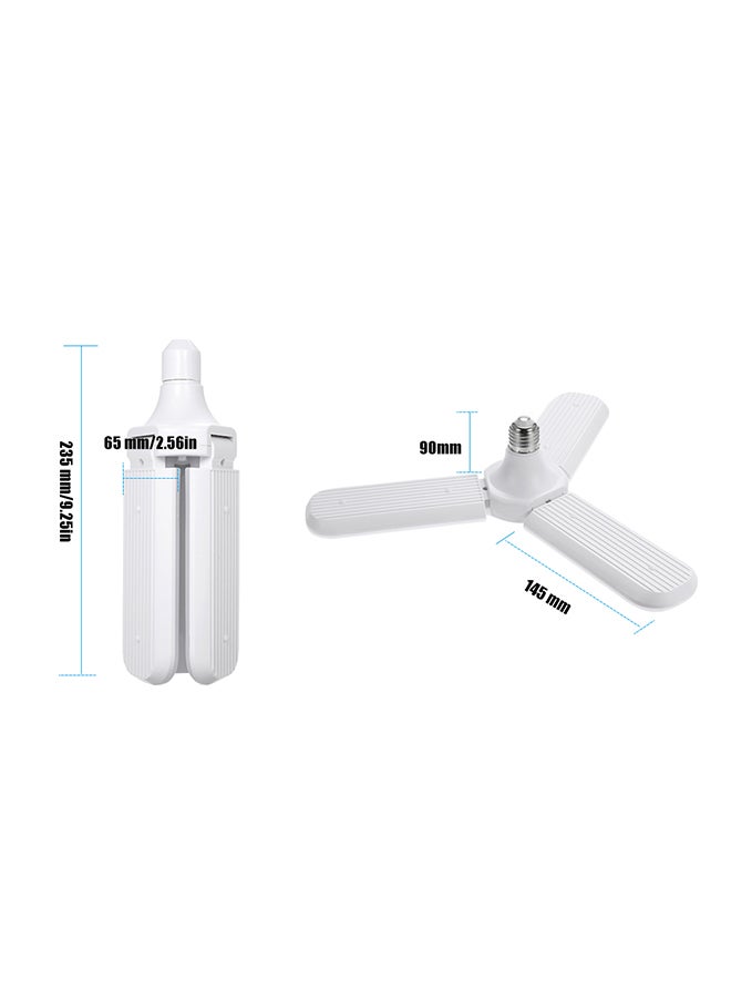 Foldable Fan Blade Ceiling Light White 24.5 x 8 x 8cm - Image 3