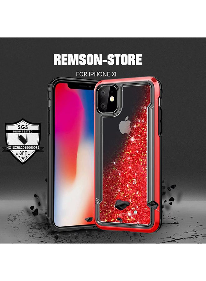 Remson Protective Case Cover For Apple iPhone 11 Clear/Red - Image 2