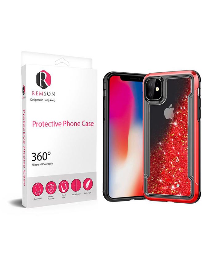 Remson Protective Case Cover For Apple iPhone 11 Clear/Red - Image 1