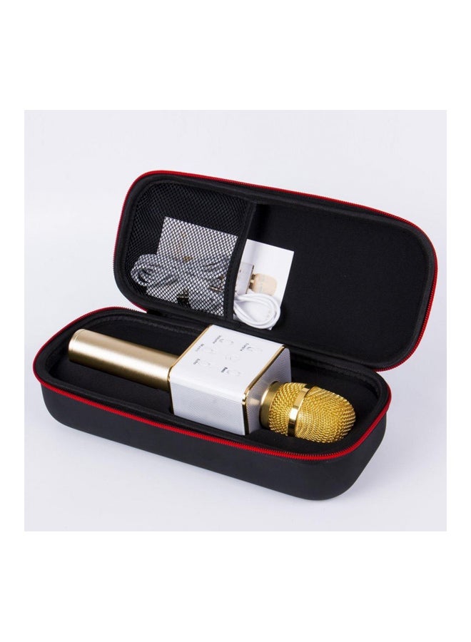 Q7 Bluetooth Karaoke Microphone Gold/White  - Image 3