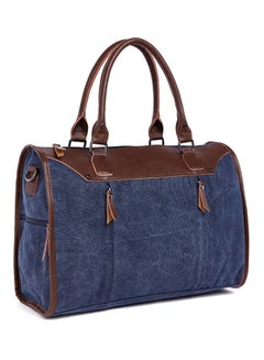 Generic Casual Style Large Capacity Travel Tote Blue 