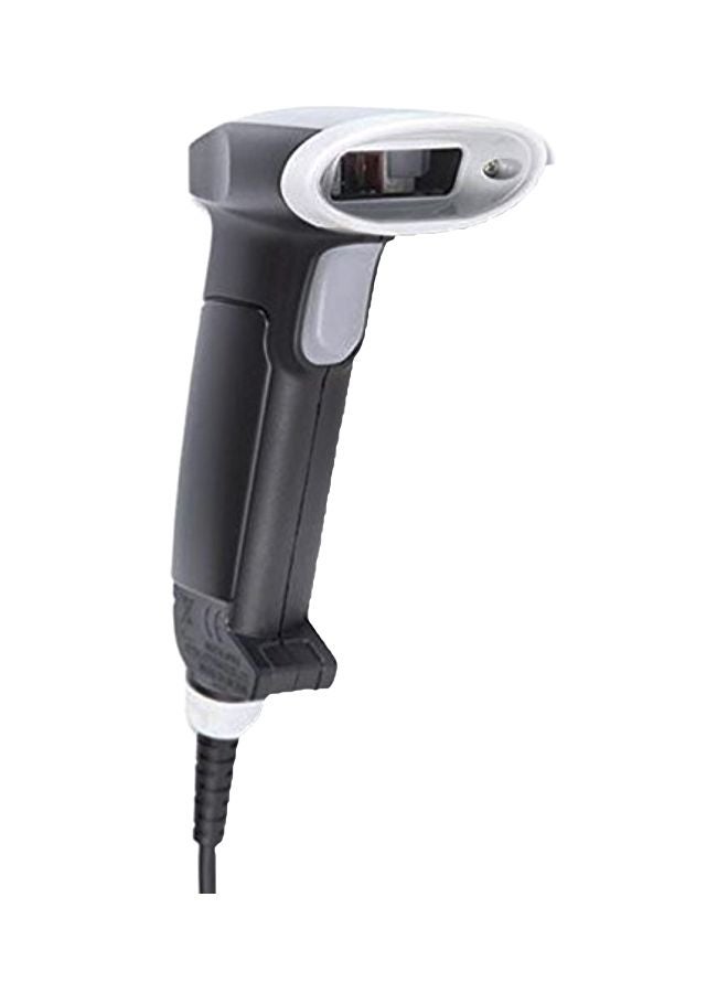 OPTICON Handheld Laser Barcode Scanner With Stand And USB Cable Black/White 