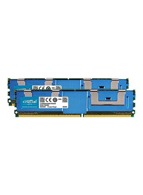 2-Piece DIMM DDR2 RAM Set Blue