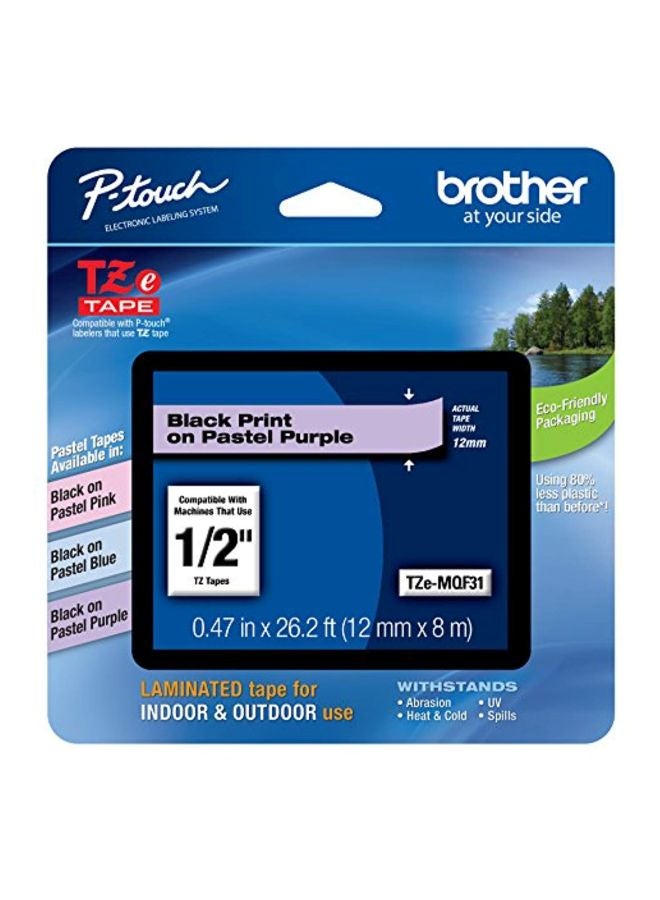 brother P-Touch Laminated Tape Beige - Image 1