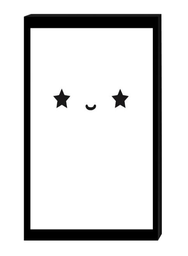 أتيك لوحة لديكور الحائط بإطار داخلي تعبر عن شخص حالم أسود/ أبيض 40 x 60سم