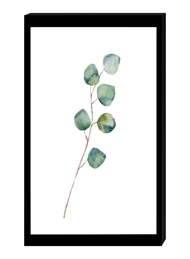 أتيك لوحة جدارية عصرية بإطار داخلي أسود/ أبيض/ أخضر 40 x 60سم