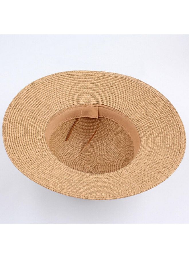 Fashion Floral Patterned Sun Hat Brown  - Image 2