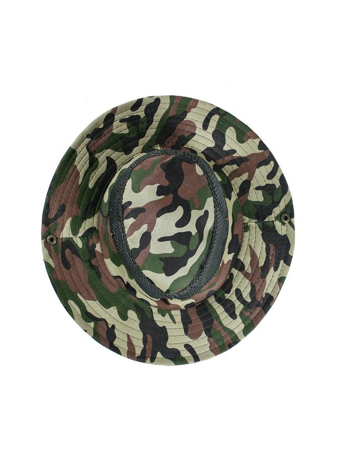Generic - Camouflage Patterned Sun Protection Mountaineering Hat Multicolour - Image 1