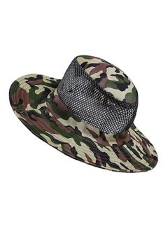 Camouflage Patterned Sun Protection Mountaineering Hat Multicolour