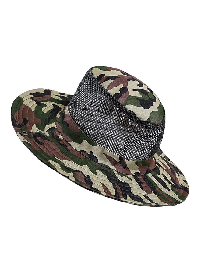 Generic - Camouflage Patterned Sun Protection Mountaineering Hat Multicolour - Image 1