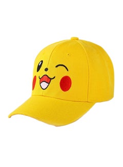 Pikachu Patterned Kids Summer Cap Yellow/Red 
