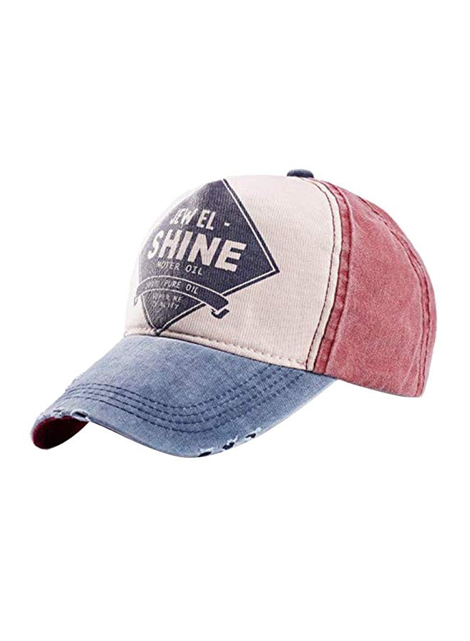 Generic Adjustable Summer Fishing Cap Blue/Red 