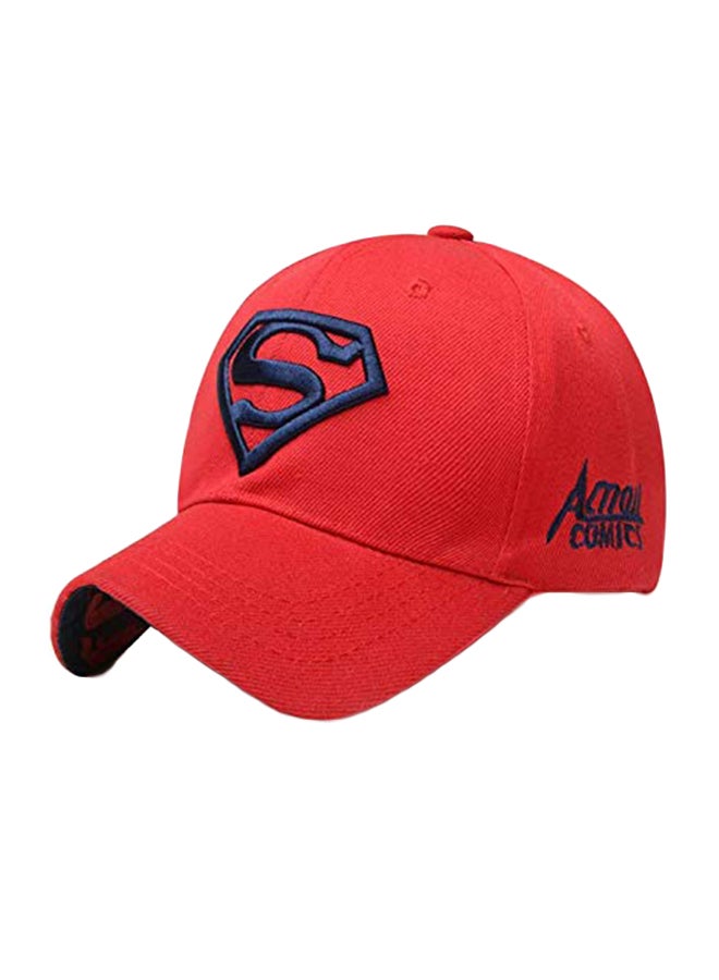 قبعة بيسبول عصرية للصيف أحمر/أزرق