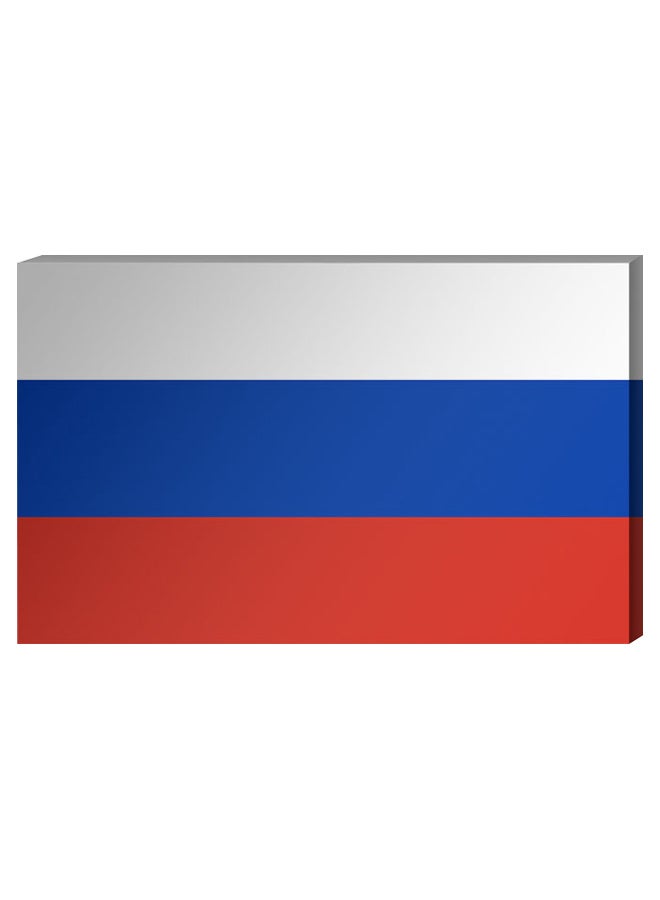 Atiq Russian Flag Wall Decor Painting With Inner Frame White/Blue/Red 40 x 60cm 