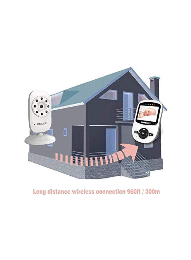 ANMEATE - Wireless Monitor With 8 Infrared LED Lights Digital Camera and Automatic Night Vision - Image 1