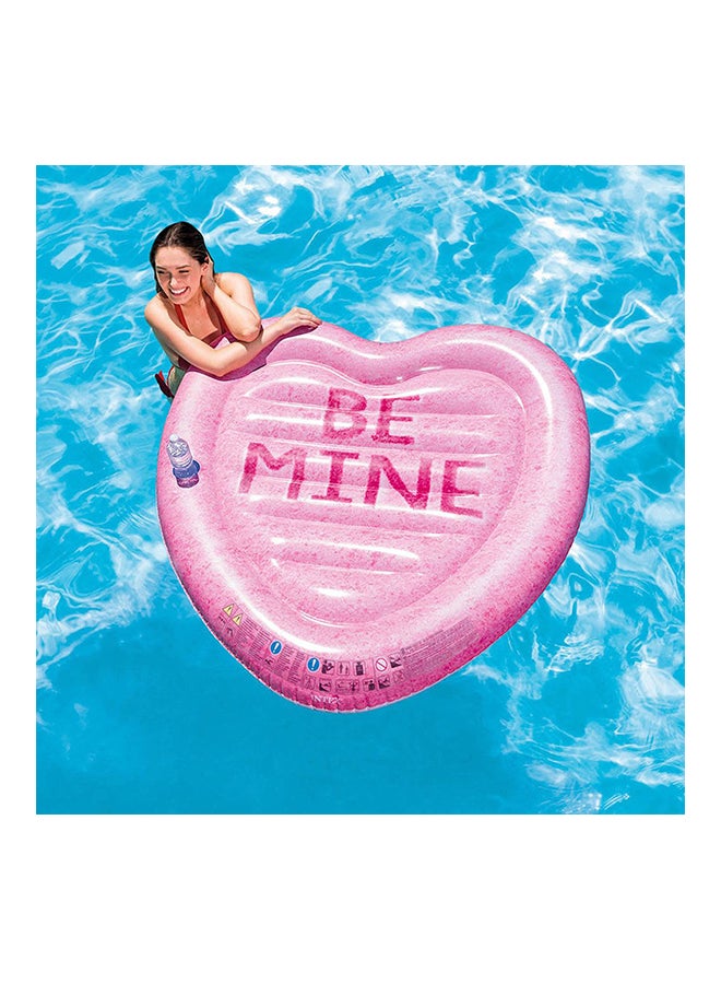 INTEX - Candy Heart Inflatable Pool Float 145 x 142cm - Image 1