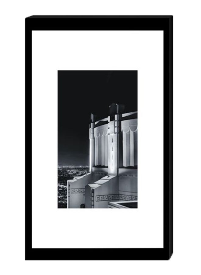 Atiq Wall Decor Modern Painting With Inner Frame Grey/White/Black 40 x 60cm