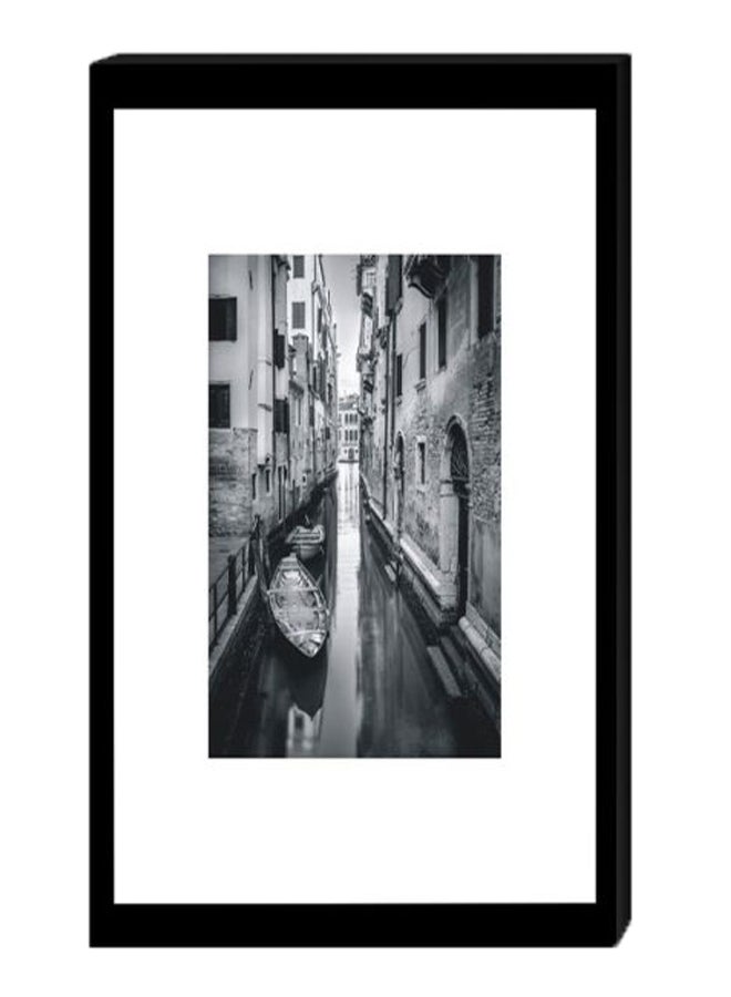 لوحة فنية للحائط رمادي / أبيض / أسود 40 x 60سم