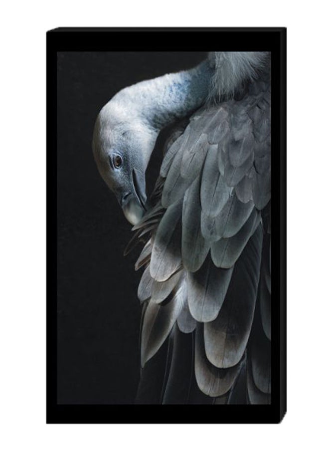 Atiq Vulture Bird Wall Decor Painting With Inner Frame Multicolour 40 x 60cm