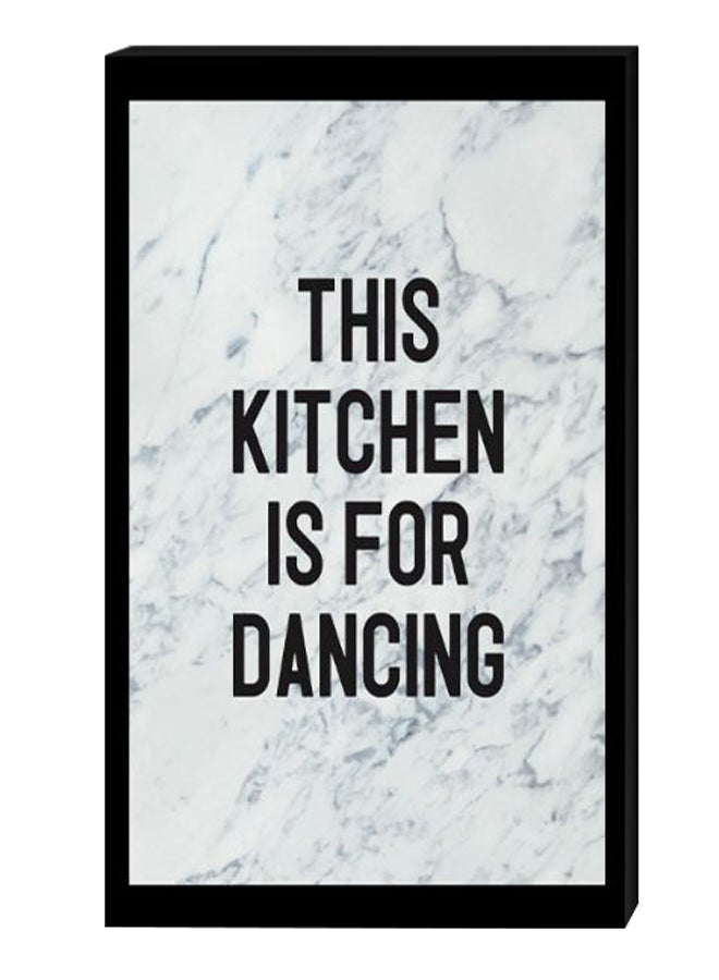 أتيك لوحة جدارية عصرية بإطار داخلي أسود/ أبيض/ رمادي 40 x 60سم