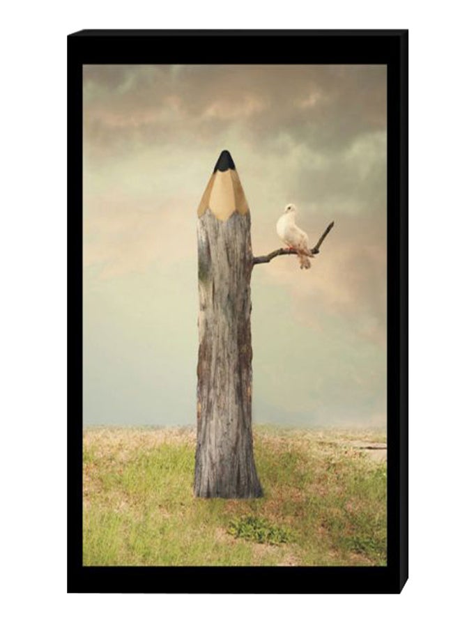 Atiq Modern Wall Decor Painting With Inner Frame Multicolour 40 x 60cm