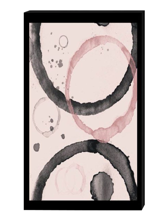 لوحة جدارية عصرية بإطار داخلي متعدد الألوان 40 x 60سم