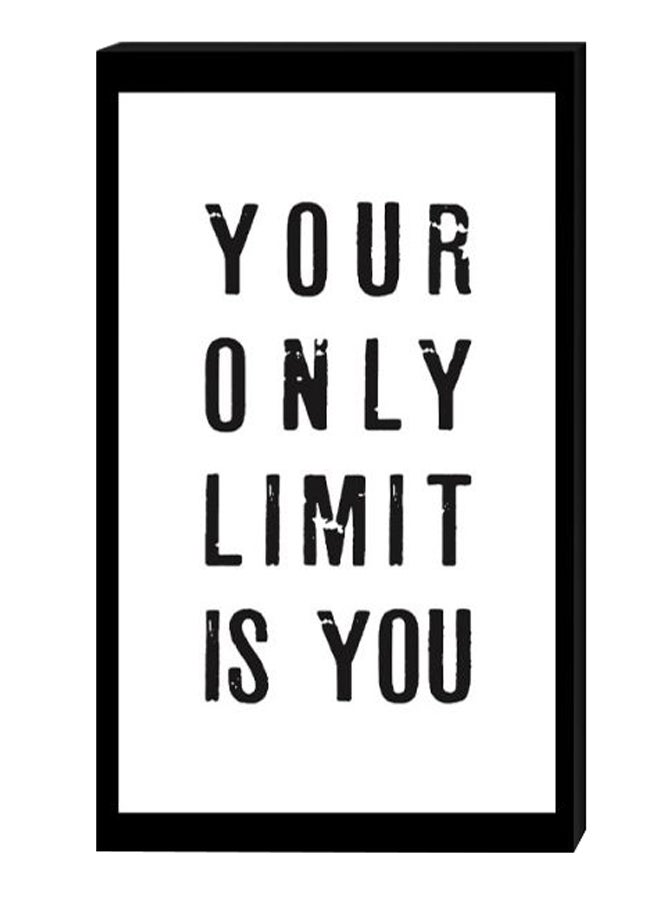 أتيك لوحة جدارية عصرية بإطار داخلي أسود/ أبيض 40 x 60سم