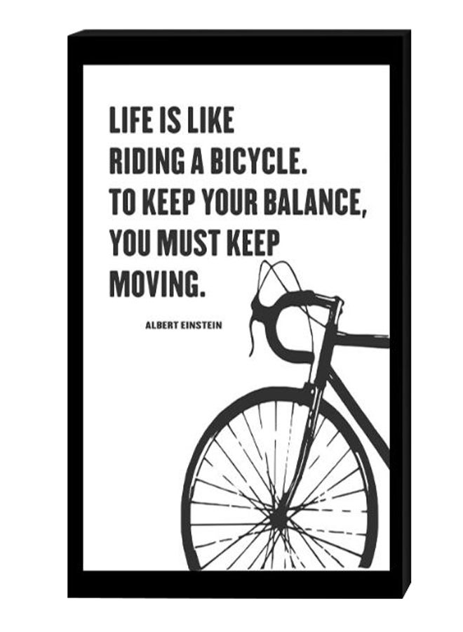 Modern Wall Decor Painting With Inner Frame Black/White 40 x 60cm