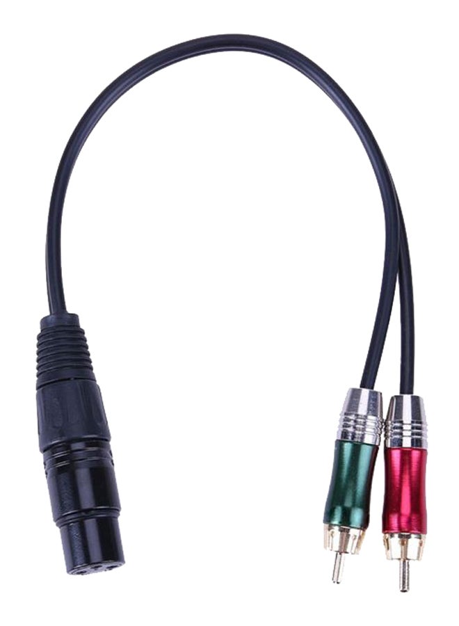 كابل لمضخم ومازج الصوت RCA من ذكر الى أنثى بثلاثة دبابيس متعدد الألوان - Image 1