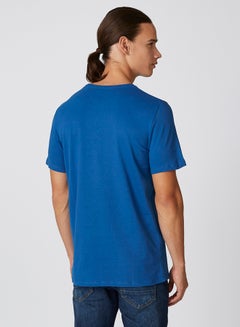 Iconic Text Detailed T-Shirt Blue  - Image 2