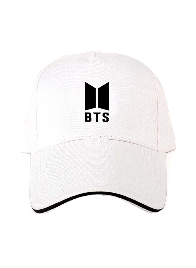 BTS Sign Pattern Cap White 