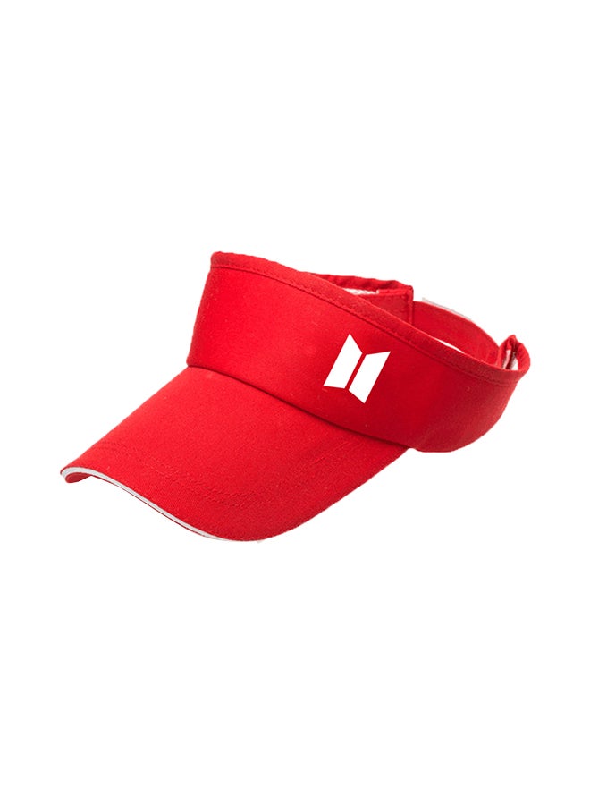 Folding Sunscreen Sun-Shade Cap Red