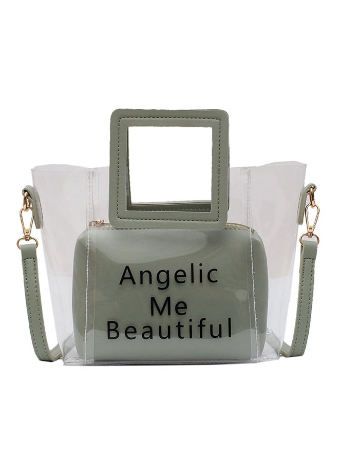Transparent Sweet Ladylike All-Match Crossbody Bag Green 