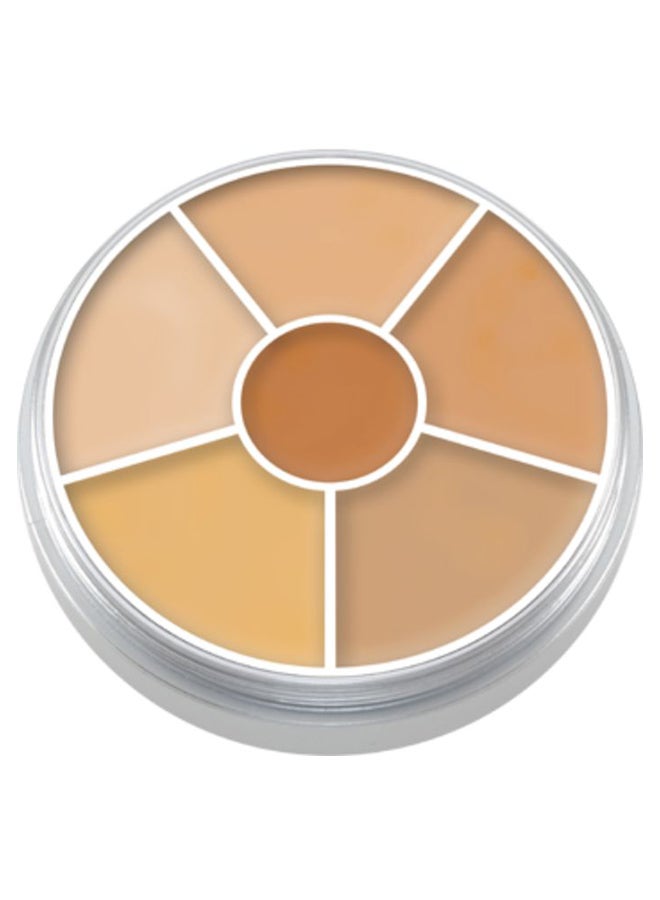 Kryolan 6-Colour Concealer Circle Palette No. 3 Multicolour - Image 1