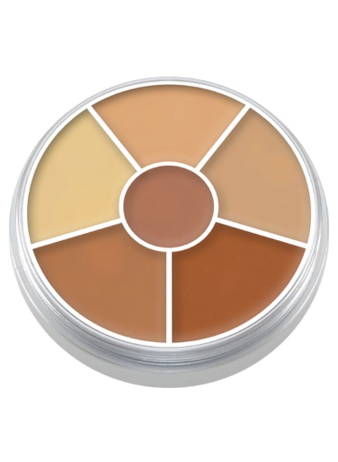 Kryolan 6-Colour Concealer Circle Palette No. 4 Multicolour - Image 1
