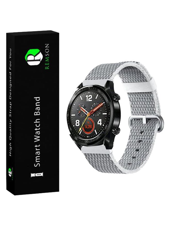 Remson Replacement Watch Band For Huawei Watch GT/Samsung Gear S3 22mm Silver - Image 1