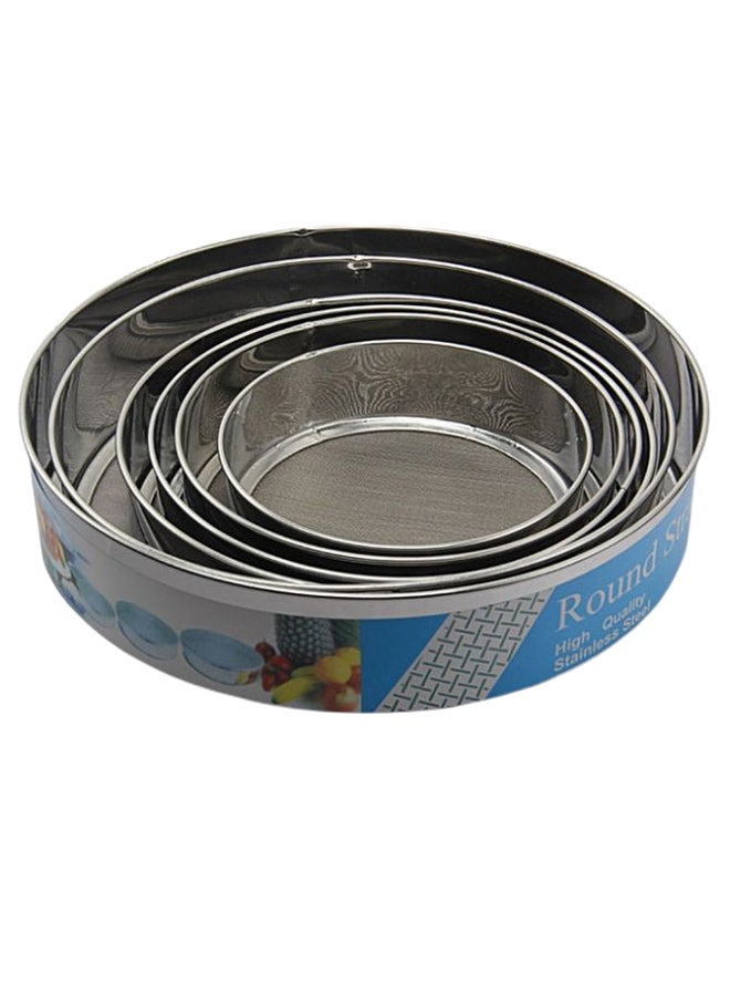 طقم مناخل دقيق مكون من 6 قطع متعدد الألوان 40Ø³Ù†ØªÙŠÙ…ØªØ±